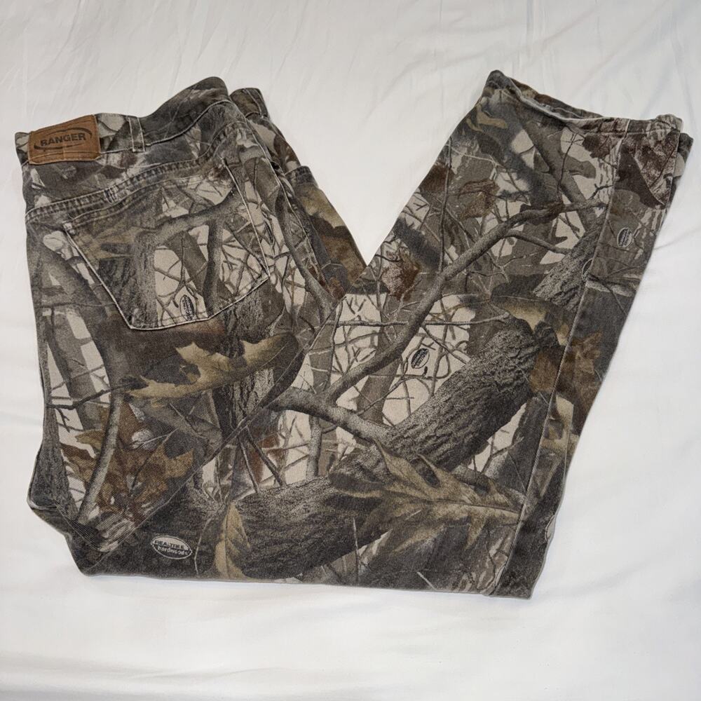 Vintage Ranger Camo Pants Men 42 Hunting Realtree Hardwoods Outdoor Y2K EUC